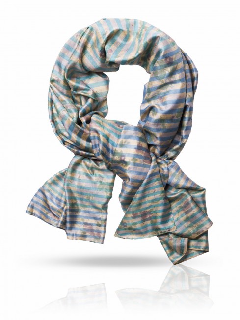 Палантин Женский SN-LAVEND.STRIPE/BLUE
